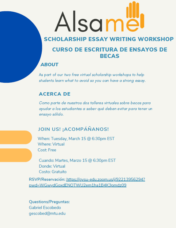 Virtual Scholarship Workshops